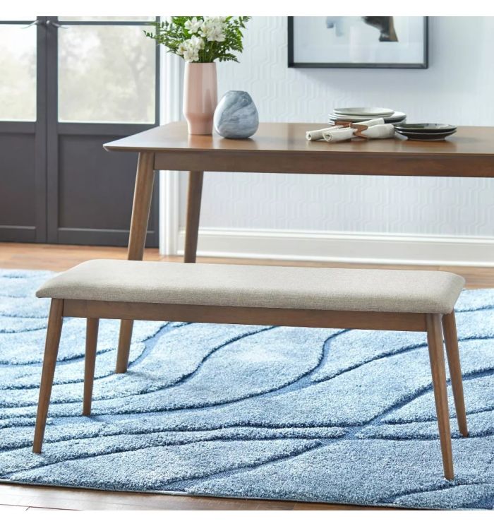 Neuton Wooden Cushioned Dining Bench